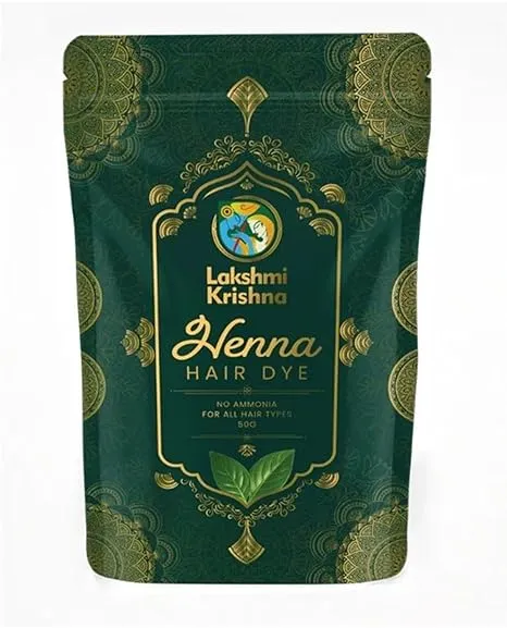 Lakshmi Krishna Naturals Natural Henna Hair Dye, No Ammonia, For All Hair Types
